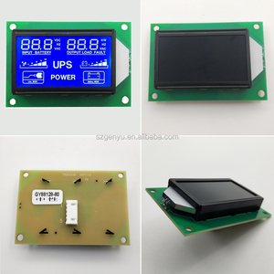 Kunden spezifischer LCD-Hersteller Chip an Bord Schwarzer Bildschirm 6-stellige HT1621-Farb-Sieben-Segment-Anzeigemodule für USV-Strom versorgung - Product Image 6