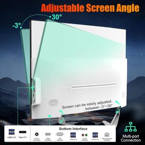 All-<strong>in</strong>-One <strong>Desktop</strong> <strong>Computer</strong> 27&quot; FHD Display Curved Monitor 8GB RAM 512 SSD <strong>WiFi</strong> for Bluetooth Keyboard Mouse EU/UK Plugs HDD - Product Image 4