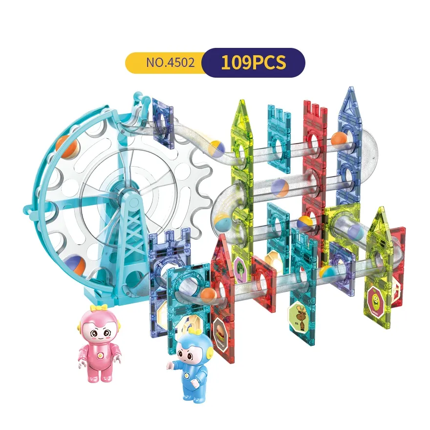 Bloques de construcción coloridos para niños, juguete de ladrillos para niños, juegos magnéticos, 109 piezas