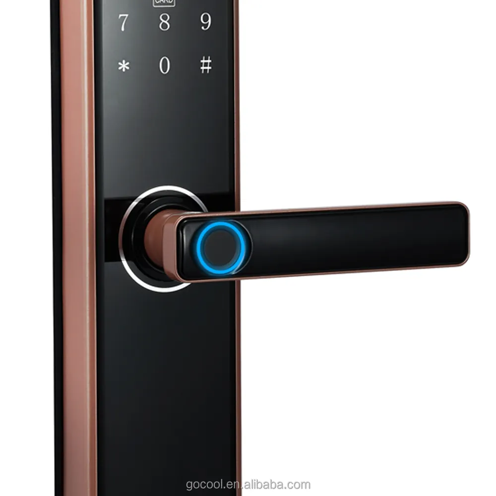 G850 умный замок отпечатков пальцев Дверной замок код карты ключ отпечаток пальца Смартфон Высокое качество квартира Отель дверной замок алюминиевый