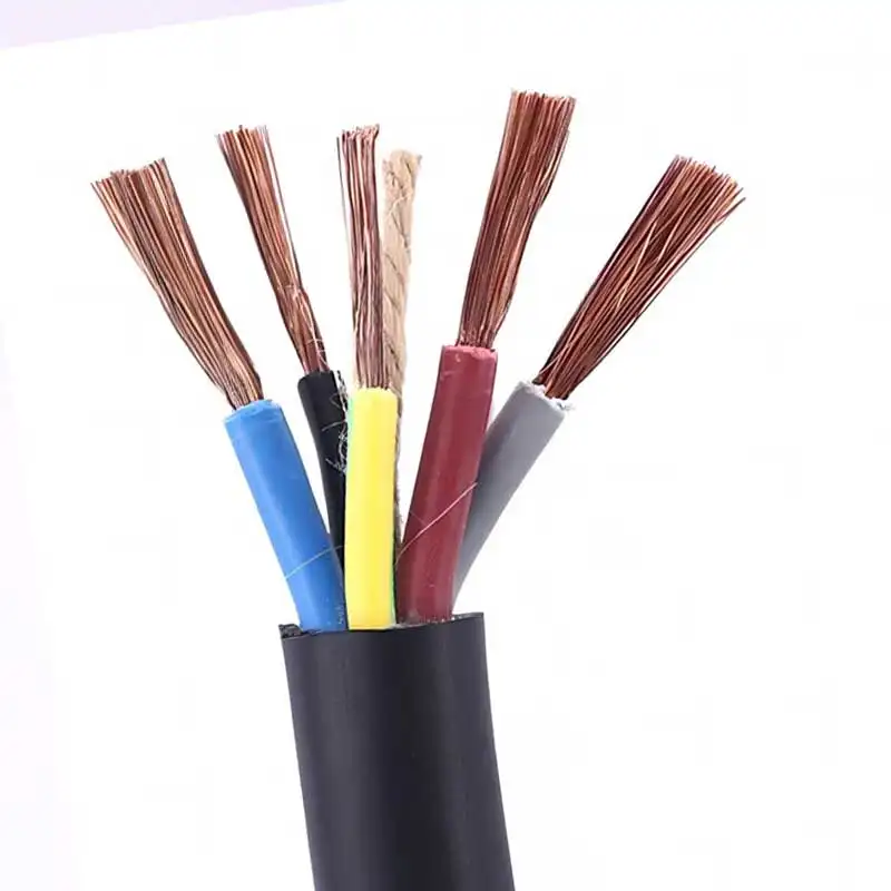 Holesale-cable flexible de 2 3 4 5 núcleos, cable de alimentación resistente al desgaste, resistente al fuego