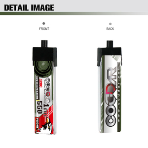 CODDAR RC LiPo Battery 1S 550MAH 3.7V 120C Hard Case A30 FPV Mini DroneHappy Model Mobula6 <strong>Mobula7</strong> Snapper GEPRC Cinewhoop - Product Image 6