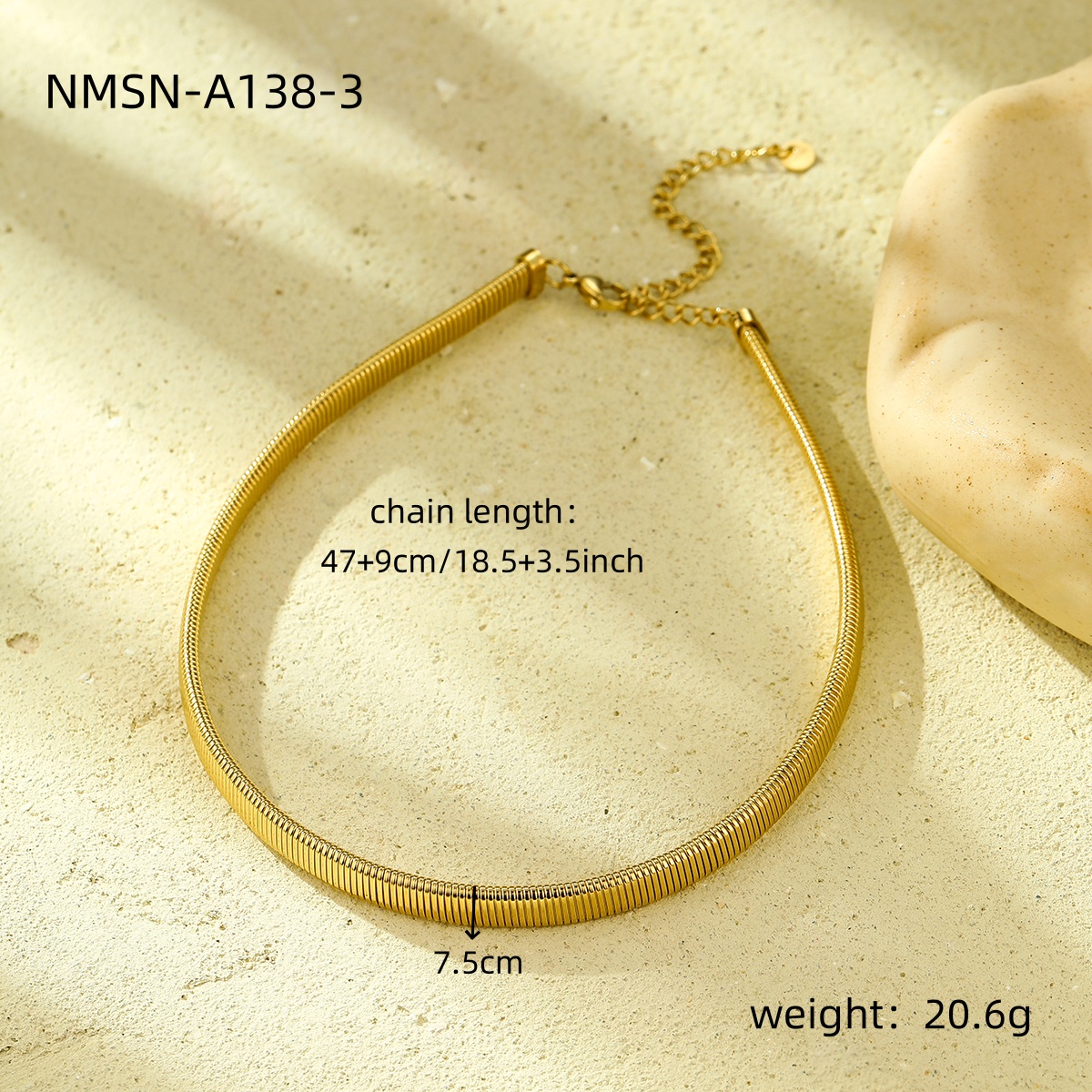 NMSN-A138-3 gold necklace