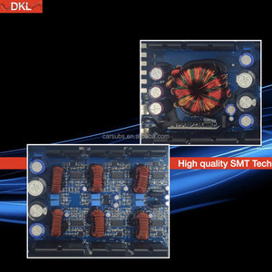 Araba Stereo dijital Amp 6 CH RMS 110W <span class=keywords><strong>DSP</strong></span> amplifikatör tam aralık tepe 6600W sınıf D araba amplifikatör monoblok
