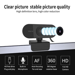 1080P HD Mini Computer Webcam mit Mikrofon drehbarer PC Desktop Web Kamera Kamera Web kamera Webcam - Product Image 2