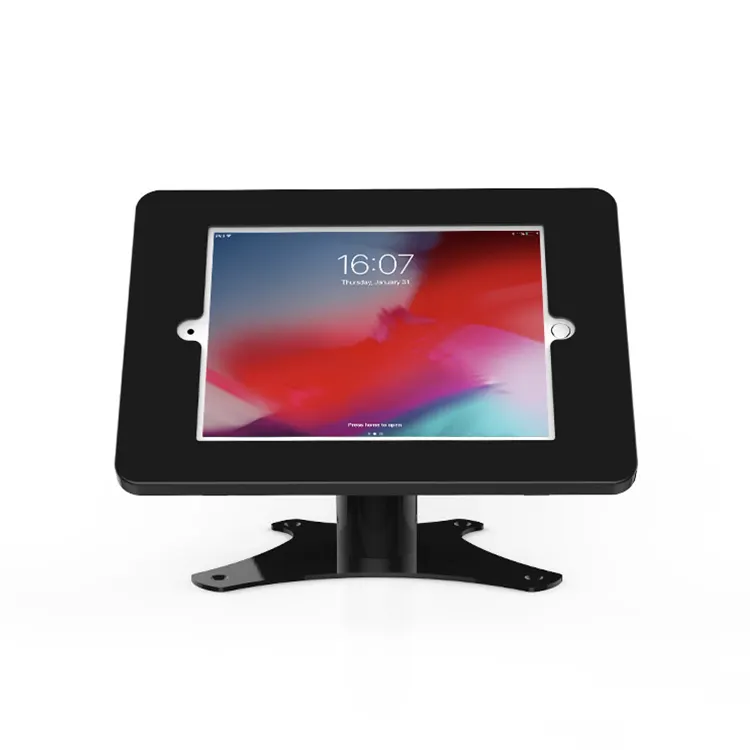 Veilige metalen tablethouder 360 graden tabletstandaard voor ipad 10.2"