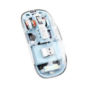 Professional Factory Multi-Color Adjustable <strong>Dpi</strong> for Bluetooth Rechargeable Silent Wireless <strong>Mouse</strong> New Trendy Transparent <strong>Mouse</strong> - Product Image 1