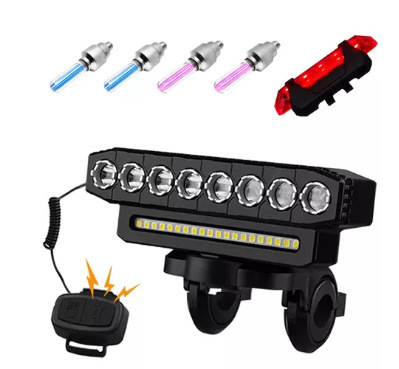 Luz delantera Hyd-058 + luz trasera 918 + Luz de válvula
