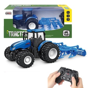 รถไถ1/24ไฟฟ้าควบคุมด้วยรีโมต2.4G รถไถของเล่นสำหรับเด็กเครื่องมือ8ล้อสำหรับชาวนาวิศวกรรมรถของเล่นสำหรับเด็ก - Product Image 2