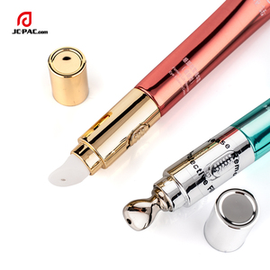10ml 15ml 20mlプラスチックチューブ金属アプリケーター付き,金属ヘッドチューブアイクリーム化粧品包装用 - Product Image 6
