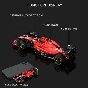 Bburago F1โมเดลปกติ2023 Scuderia Ferrar1สูตร1 SF23 #16 Leclerc #55 Sainz รถอัลลอยของเล่น Diecast - Product Image 2