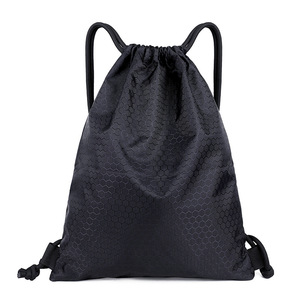 BSCI fabrika özel Logo ipli çanta tam renkli Cinch sırt çantası geri dönüşümlü su geçirmez Polyester İpli fermuarlı çanta - Product Image 2