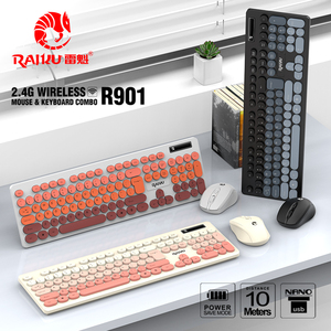 104-Key Wireless Gaming <strong>Keyboard</strong> and <strong>Mouse</strong> Set with 1600Dpi Plug and Play 2.4G Battery Powered for Desktop Business Office - Product Image 3