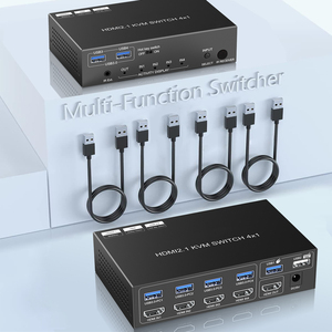 <strong>2</strong> in 4 Out <strong>hdmi</strong> <strong>Switch</strong> Splitter <strong>8</strong> Port Usb 3.0 Kvm <strong>Switch</strong> HotKey 4 Ports 3 in 1 8K 4K 120Hz <strong>hdmi</strong> Kvm <strong>Switch</strong> <strong>2</strong> Monitors - Product Image 6