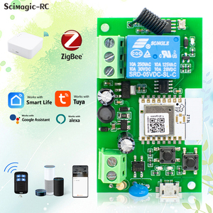 ZigBee 1 Kanal 85-250V AC DC RF WIFI Smart Gateway-Schalter 433 Fernbedienung Arbeiten Sie mit Tuya Alexa Google Home Light Switch - Product Image 2