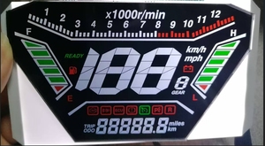 Piccola dimensione TN Custom Display LCD 7 segmento monocromatico Lcd tipo quadrato modulo tachimetro per moto schermo LCD personalizzato - Product Image 2