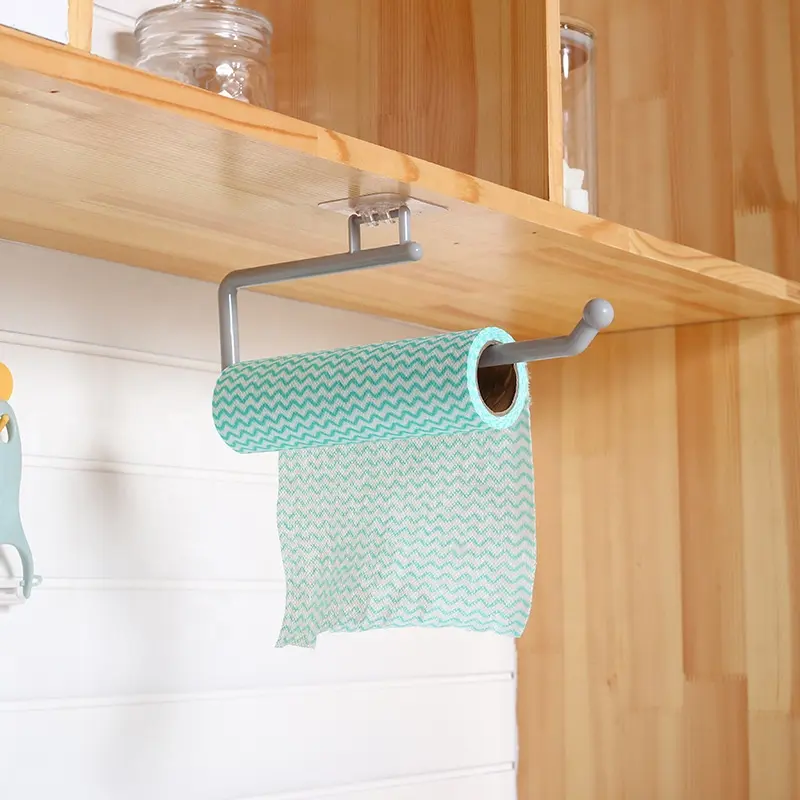 Porte-mouchoirs rotatif en plastique et porte-serviettes de salle de bain pour cintre de cuisine porte-papier hygiénique