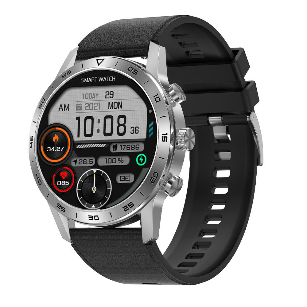 Coque argentée-silicone noir