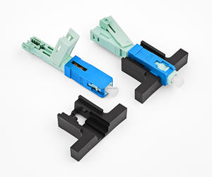 テレコムグレードクイックアセンブリ低挿入損失グランドタイプ53mm光ファイバー高速コネクタSCAPC SC UPC for FTTH - Product Image 1