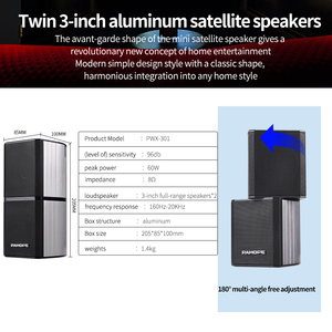 Mini 5,1 sistema de sonido de cine en casa 3D envolvente USB/TB/fibra/Coaxial 5,1 amplificador envolvente combinado sistema de altavoces satelitales - Product Image 5