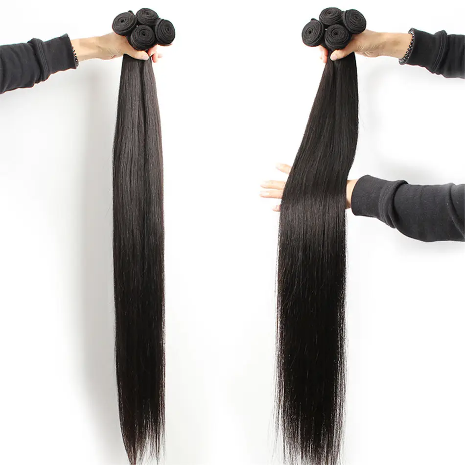 Guangzhou amlhair factory 10A Top quality natural color straight human hair bulk brazilian human hair extension