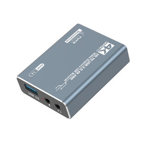 铝合金USB3.0 60Hz 4k捕捉和录制USB3.0高清采集卡，带60 Fps 4k 1080P循环输出和3.5毫米麦克风211 - Product Image 2