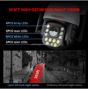 8MP 5MP 2MP ซูม4K HD PTZ 50X Infinite Rotation เลเซอร์โปรแกรม IR Night Vision กลางแจ้ง360ใหม่8นิ้วกล้อง4G WIFI - Product Image 5