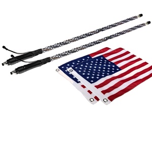 4FT Đuổi Theo Màu Điều Khiển Từ Xa Xoắn Ốc Roi Ánh Sáng Cờ Ăng-ten An Toàn Cho ATV UTV SUV RZR Buggy - Product Image 1