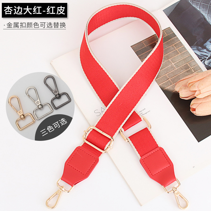 Cuir rouge vif bordé abricot de 38 cm