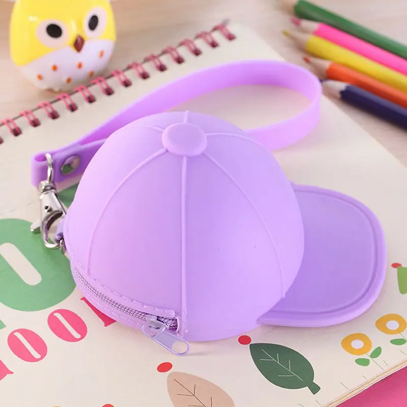 Hot bán linh hoạt đạt đỉnh cap Shape không thấm nước đồng xu Túi customable dễ thương Silicone Coin Purse cho trẻ em