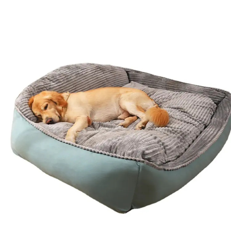 in stock Factory Supply wholesale widen thicken removable washable anxiety dog bed for large dog human dog bed