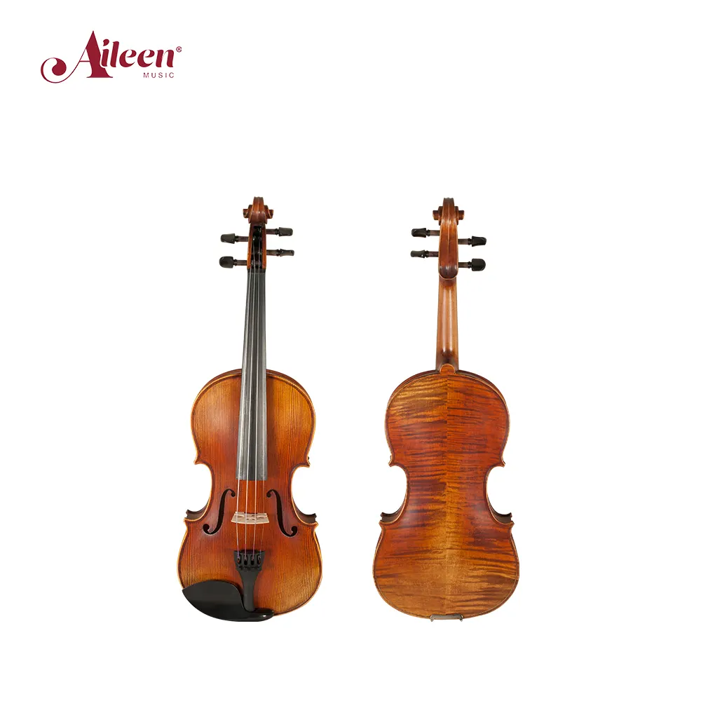 AileenMusic schön geflammten ahorn handgemachte erweiterte violine (VH100S)
