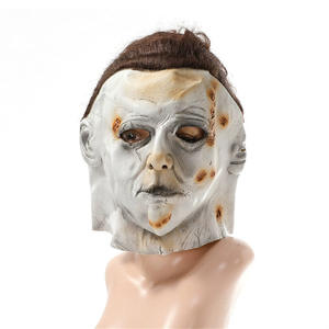 Moonlight Panic Horror Mike Mel Major Latex Umwelt freundliche Vollgesichts-Geister maske Halloween <span class=keywords><strong>Party</strong></span> Dress-Up Kopf bedeckung - Product Image 5