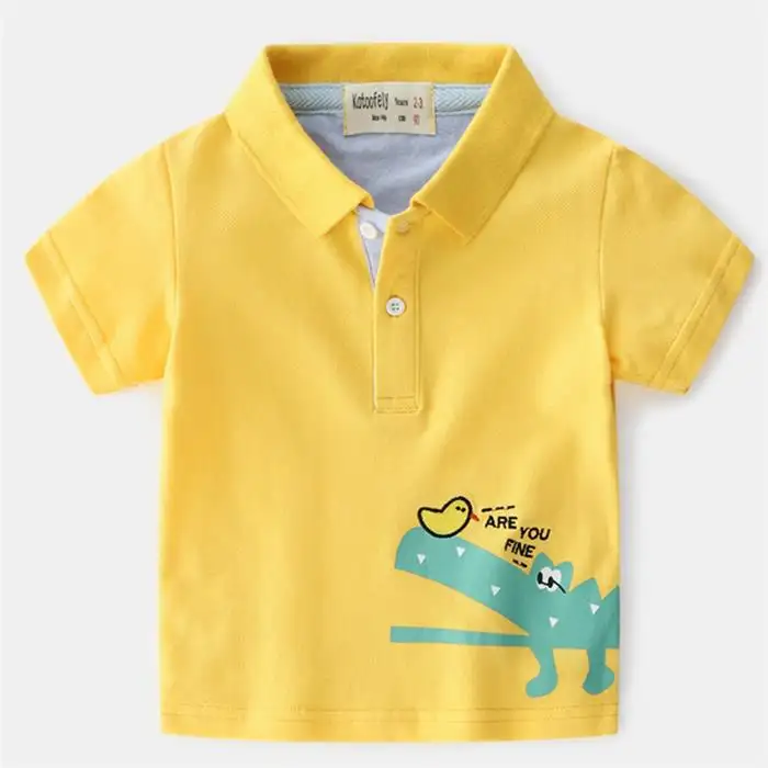 Çin tedarikçiden çocuk erkek giyim kore Polo pamuklu t-shirt için Online perakende mağaza