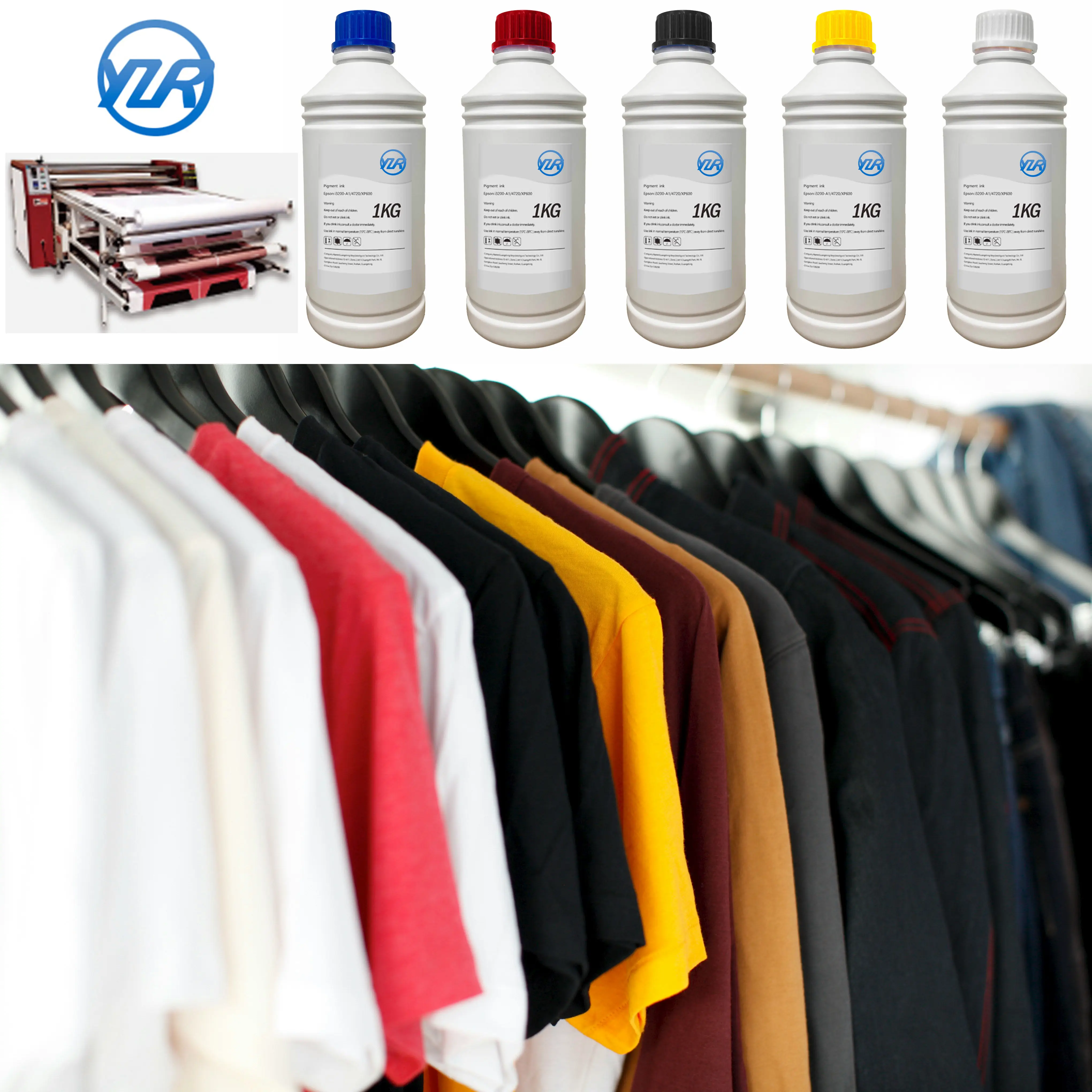 T Shirt DTG Printing Ink 1000ml /Original for XP600/4720/3200 White UV Textile Ink