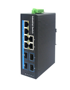 Conmutadores Gigabit Enterprise Ethernet con 4 puertos ópticos y 6 puertos electrónicos utilizados en equipos de fibra óptica del sistema de red - Product Image 6