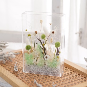 Yüksek kalite 6x8 gölge kurutulmuş çiçekler için kutu çerçevesi tüm temizle bellek kutusu DIY masa vitrinin akrilik fotoğraf resim çerçevesi - Product Image 3