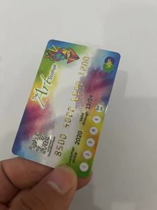 Números de Oro en relieve código QR VIP impresión colorida tarjetas de PVC
