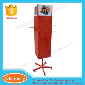 Multifunktion 360 ° gedrehter bodens teh ender Peg board Hooks Displayst änder mit Rädern - Product Image 2