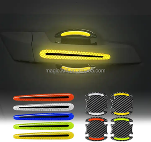 <strong>Dual</strong>-Function Door Handle Guards Scratch Protection + Nighttime <strong>Reflectivity</strong> (Glossy/Matte Black) - Product Image 3