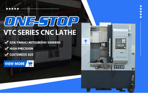 Máquina de torno vertical Torneado Fresado Roscado Funciones de perforación torno vertical VTC50 Máquina de torno CNC con herramientas en vivo - Product Image 4