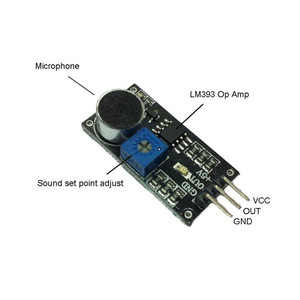 マイクノイズデシベルインターフェイスLM393サウンドモジュールアナロジーサウンドセンサーサウンド検出センサー - Product Image 5