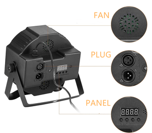 ไฟเวที LED 18W/36W RGB พร้อมเอฟเฟกต์แสงยูวีแหล่งเลเซอร์ควบคุมระยะไกลโหมด DMX512การให้คะแนน IP65สำหรับการใช้งานดีเจ - Product Image 4