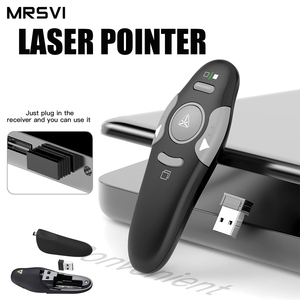 MRSVI 2.4G puntatore Laser Clicker di presentazione Wireless per presentazioni PowerPoint USB Dongle Presenter telecomando ricaricabile - Product Image 2