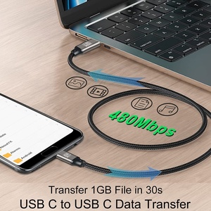 Emark 240W PD Type-C Cable 480Mbps PD3.1 PD Fast Charging Data Transfer Nylon USB C to USB C Cable for Phone Tablet Laptop - Product Image 4