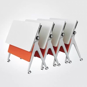 折叠培训桌免费组合矩形移动办公会议桌培训桌 - Product Image 1