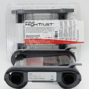 Evolis PRIMACY/zenius/elypso 2-PANEL ริบบิ้นสีดำกับ OVERLAY-Ko (P/N R2F010NAA) - Product Image 1