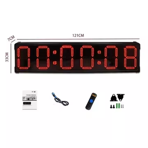 10 pollici grande schermo elettronico orologio LED 6 cifre conto alla rovescia maratona gara Timer telecomando digitale per le corse all'aperto - Product Image 5