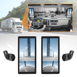 Sistema de Monitor de espejo retrovisor electrónico AI BSD de pantalla LCD dividida de 2 pulgadas de 10,36 pulgadas con 2 cámaras para remolque de camión de autobús RV - Product Image 3
