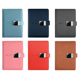 Bloc de notas con bloqueo de dedo de cuero A5, bolígrafo inteligente, cuaderno inteligente, regalo, diario de cuero de tapa dura personalizado, Banco de energía de cuero, Bloc de notas - Product Image 2